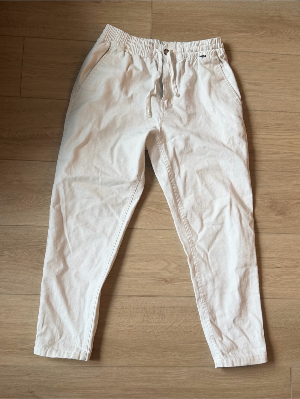 Hurley White Drawstring Pants